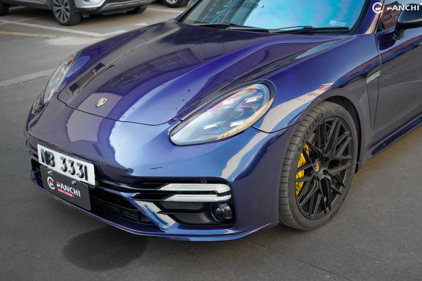 Blue Car Wrap