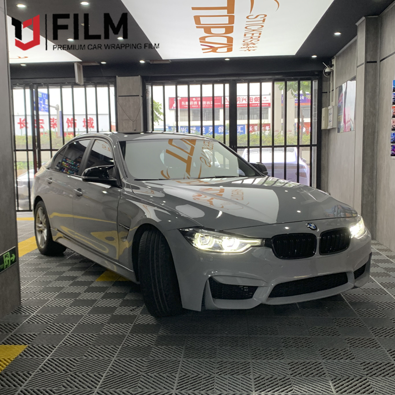 YAJIU Super Gloss Brooklyn Grey Car Wrap