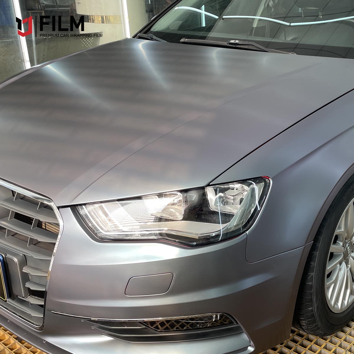 Custom Vehicle Wraps Matte Carpi Grey Purple Wrap Car Film