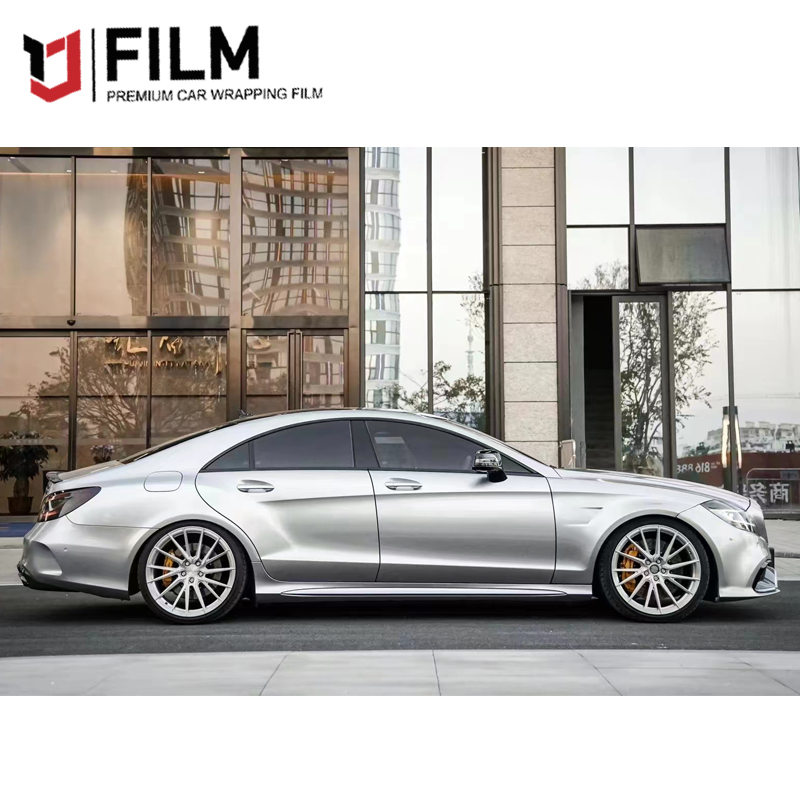 YAJIU Liquid Metal Silver Vinyl Wrap