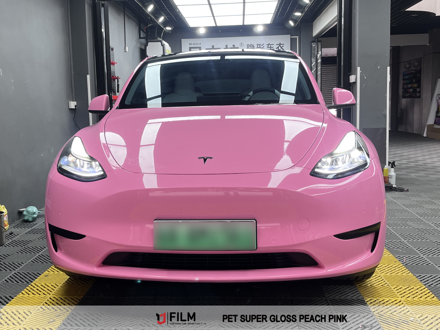 pink car wrap