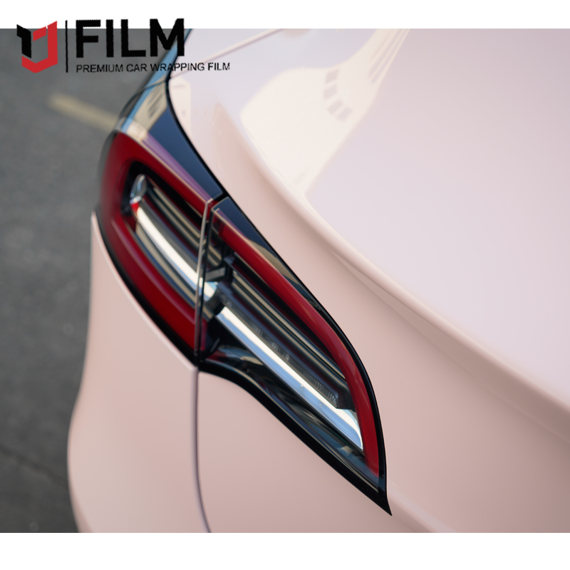YAJIU Super Gloss Pearl Pink Vinyl Wrap