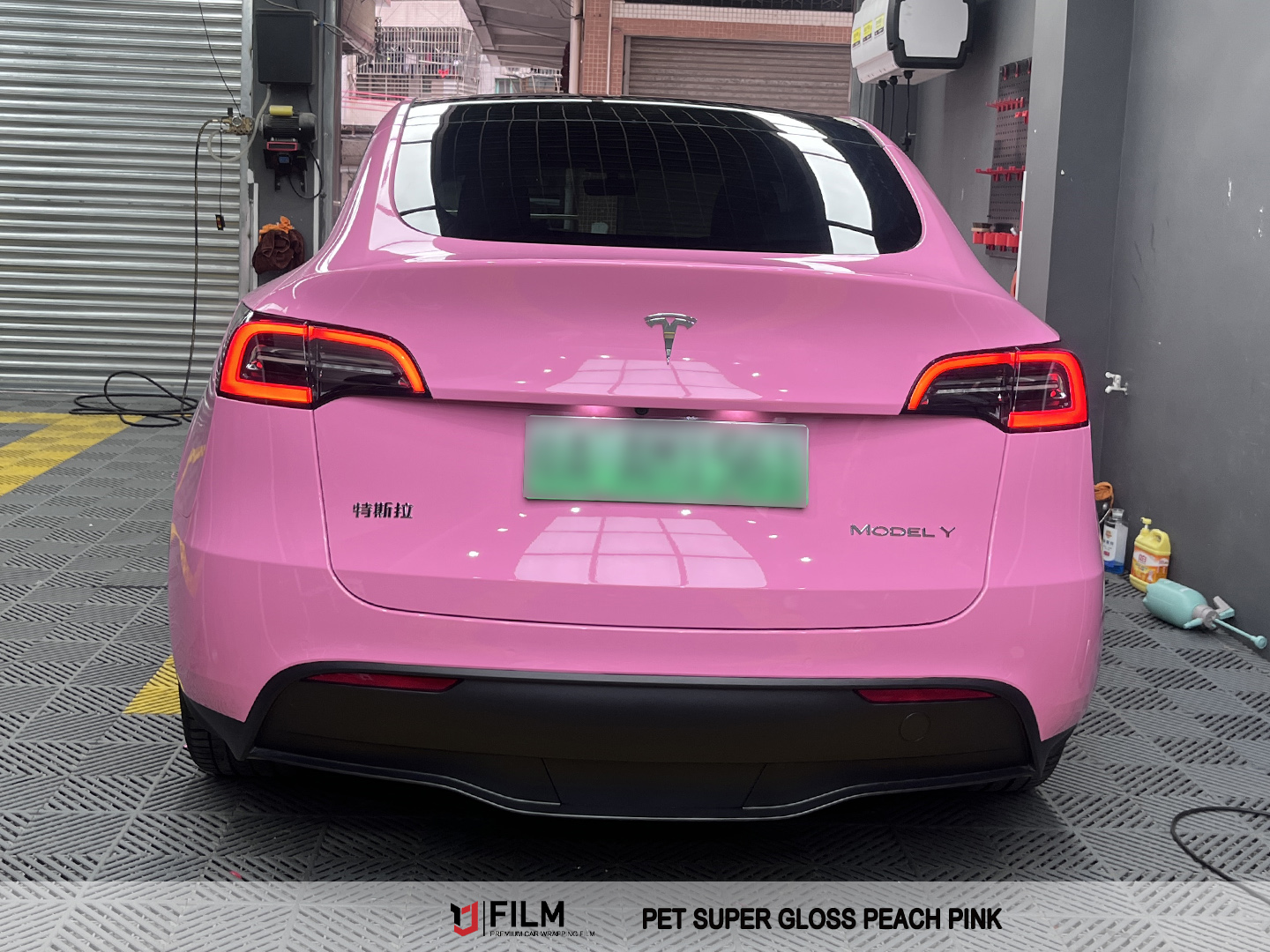 pink car wrap