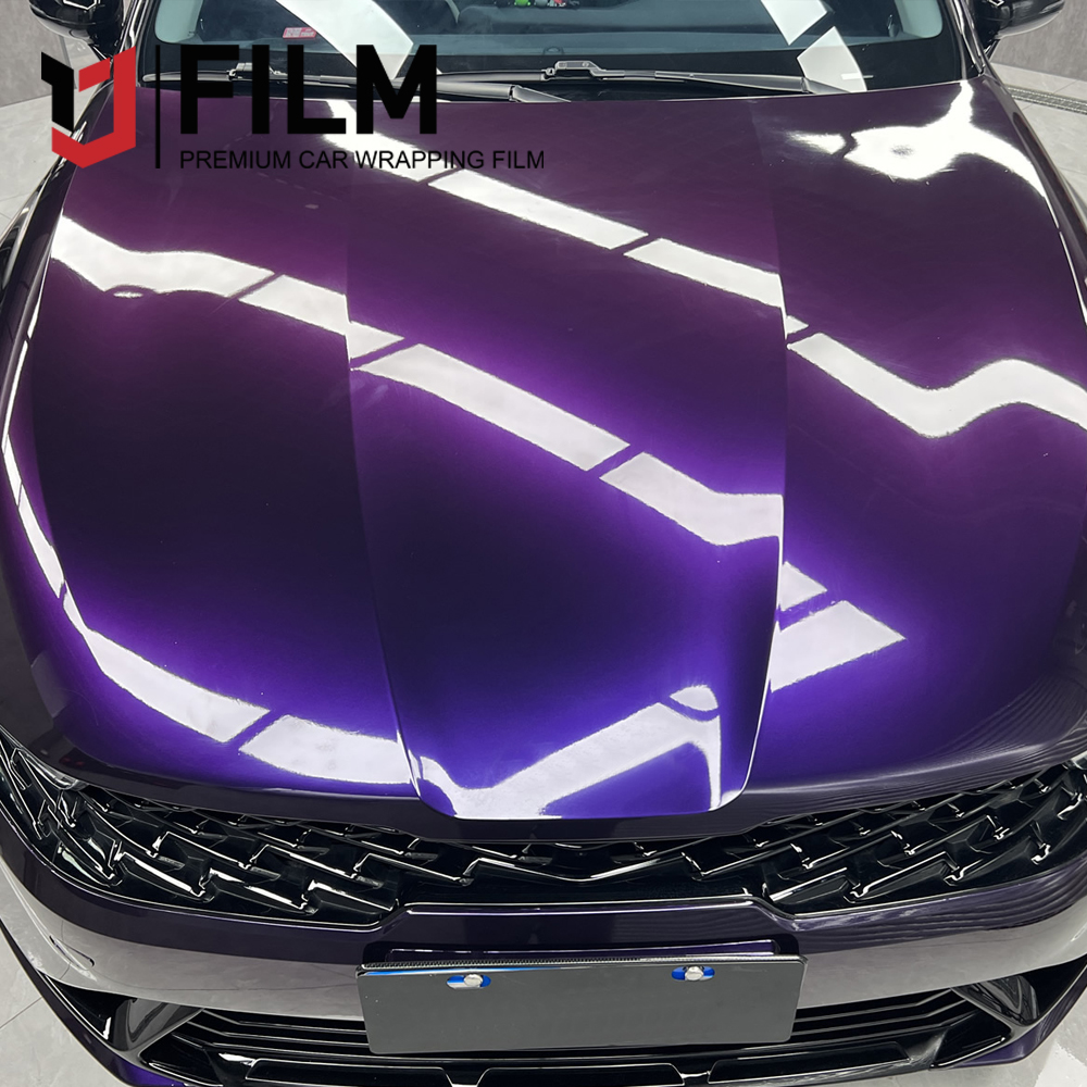 High Quality Car Films PET Paint Metallic Midnight Purple Vinyl Wrap
