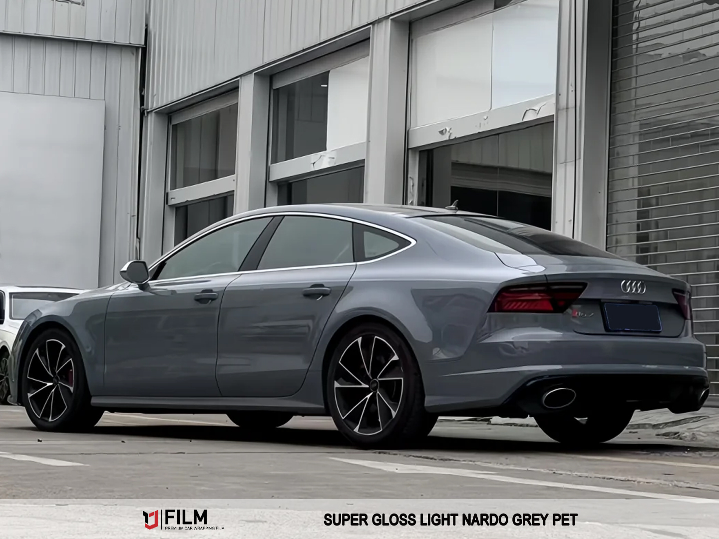Grey Car Film Wrap