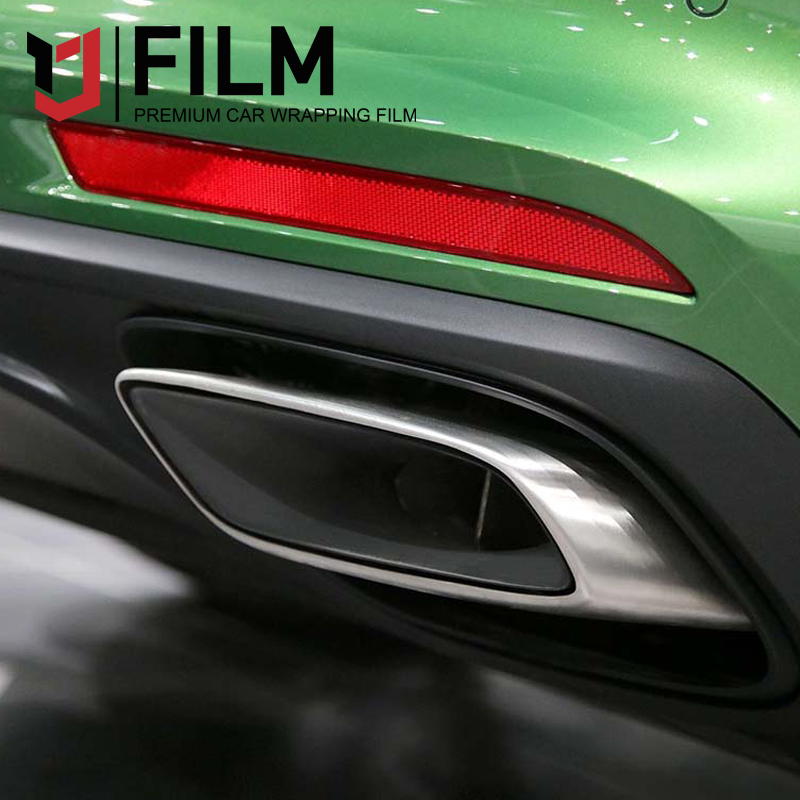 YAJIU Satin Metallic Glossy Mamba Green Custom Car Wraps