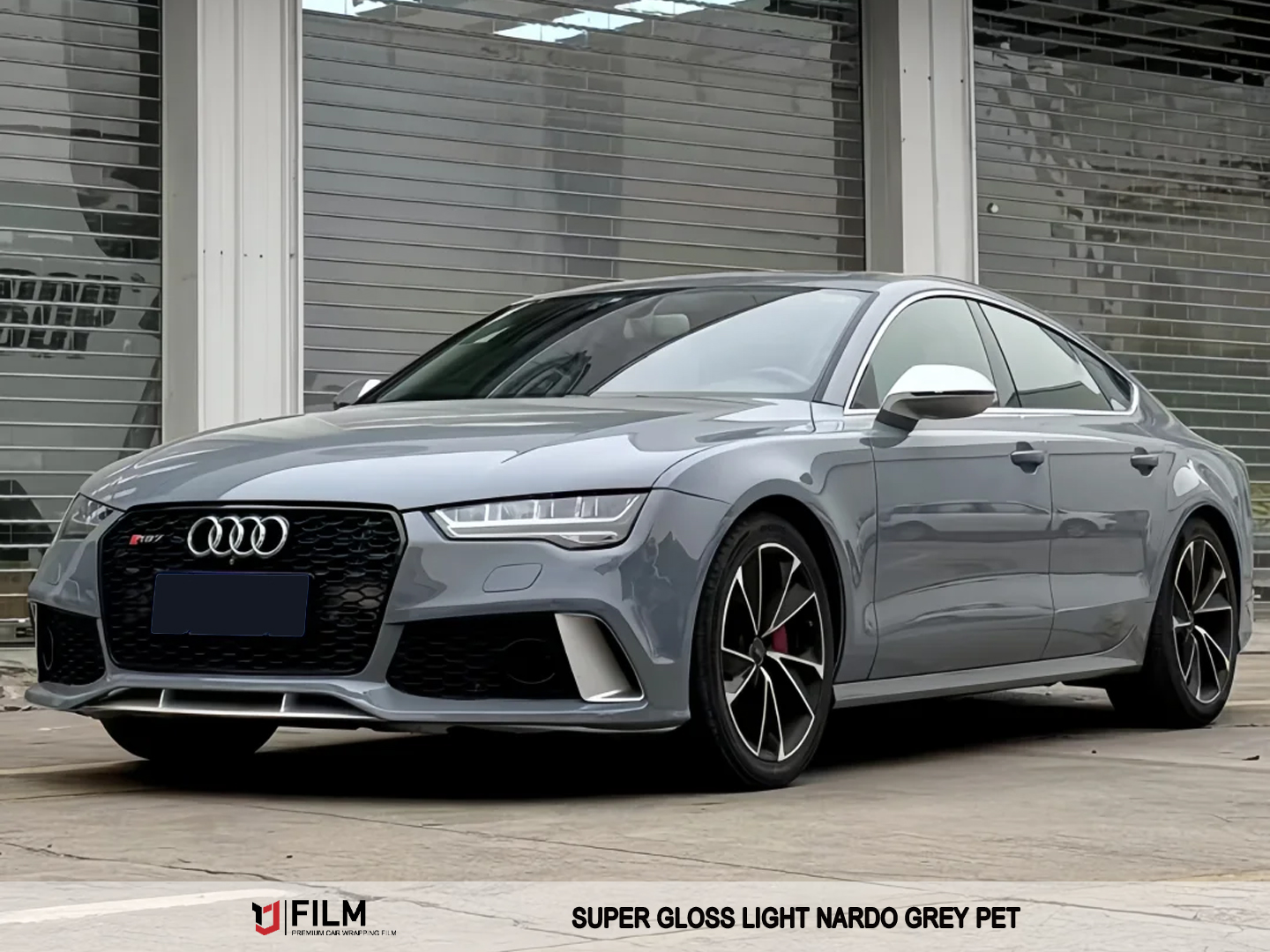 Grey Car Film Wrap