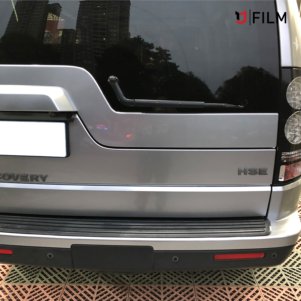 Silver Car Wrap