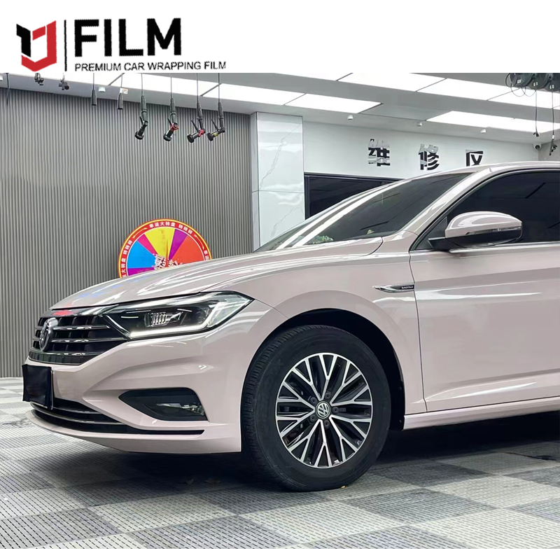 YAJIU Sky Mirror Pink Custom Vinyl Wrap Printing