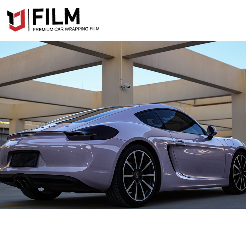 YAJIU Mist Grey Purple Commercial Vehicle Wrap