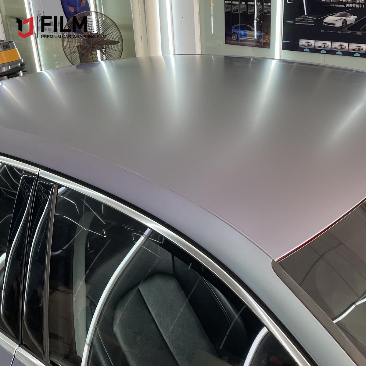 Custom Vehicle Wraps Matte Carpi Grey Purple Wrap Car Film