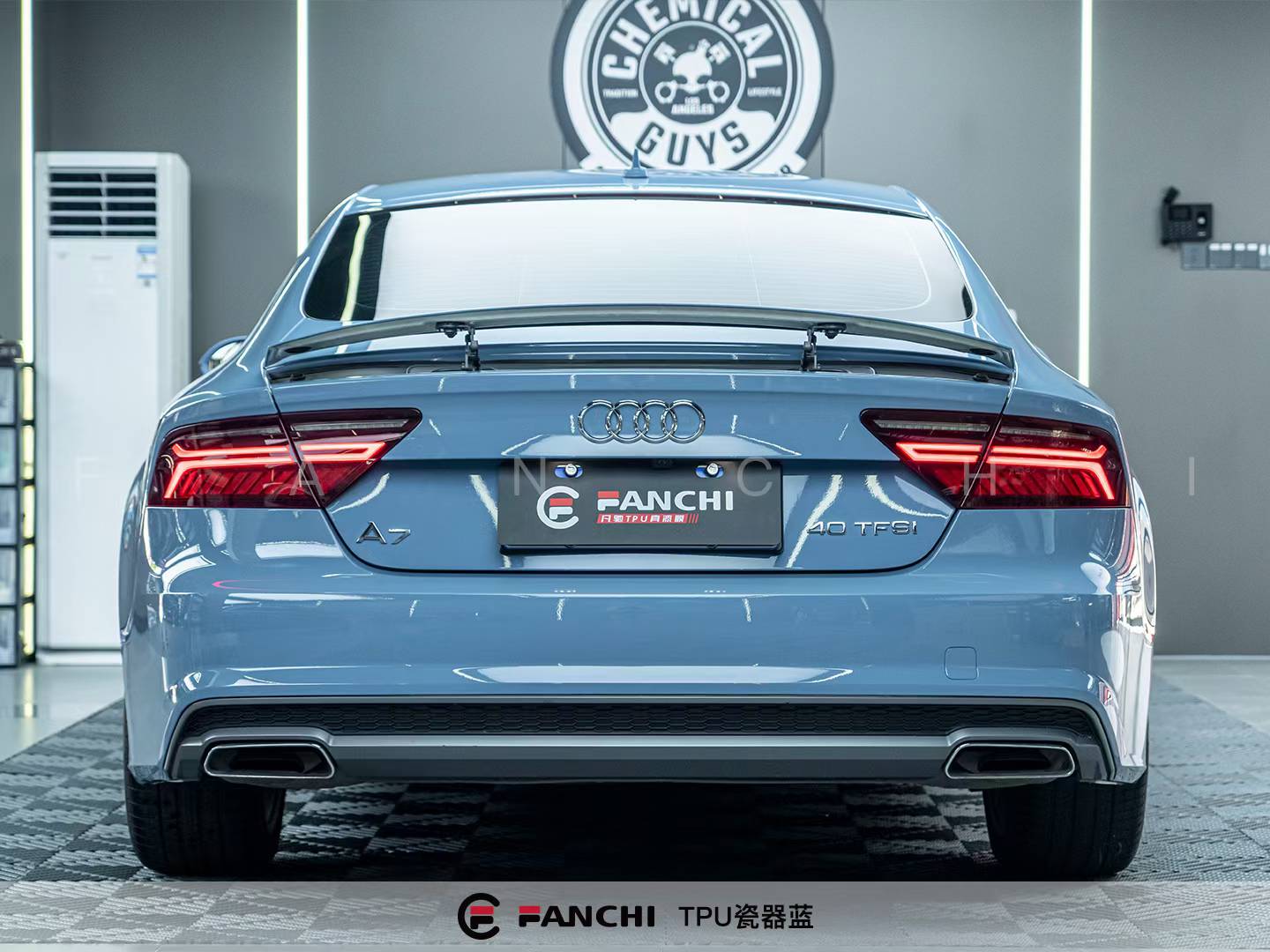 Blue Car Wrap