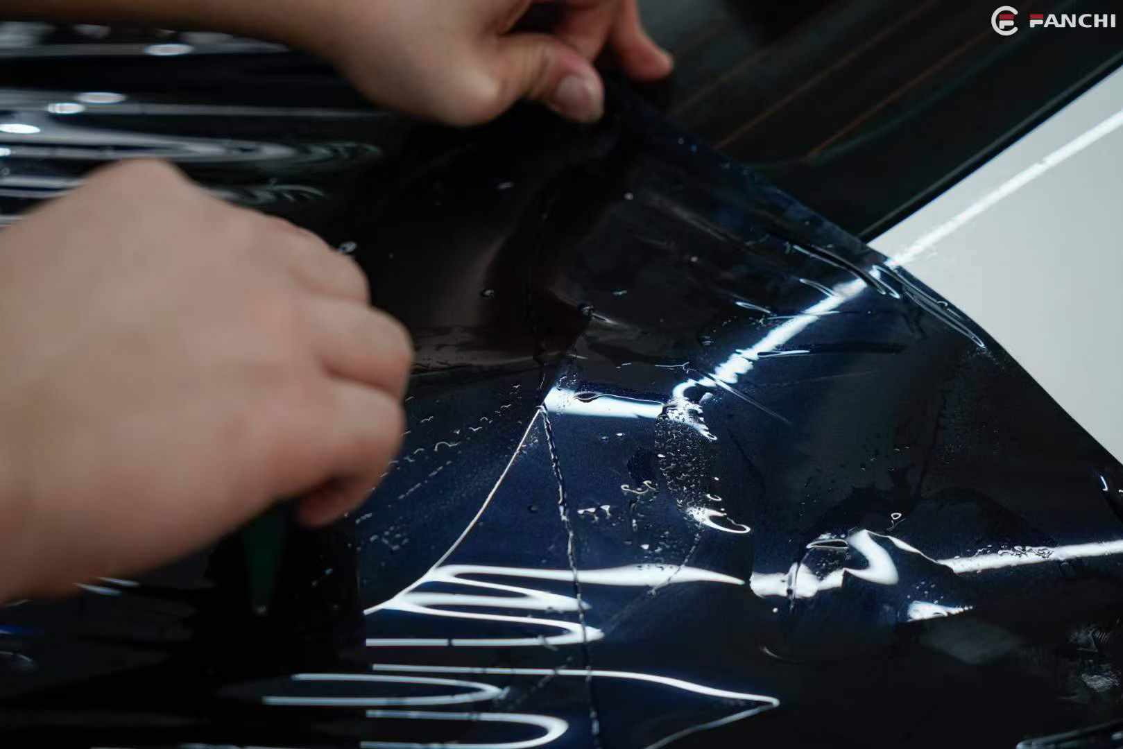 Black Car Wrap