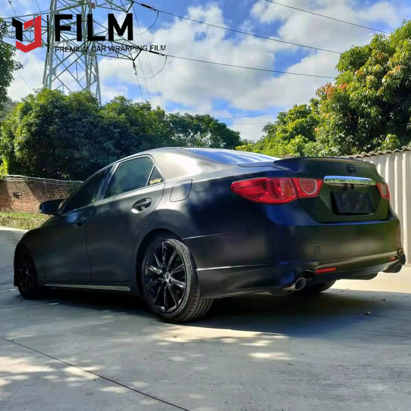 YAJIU Coramic Satin Black Vinyl Wrap