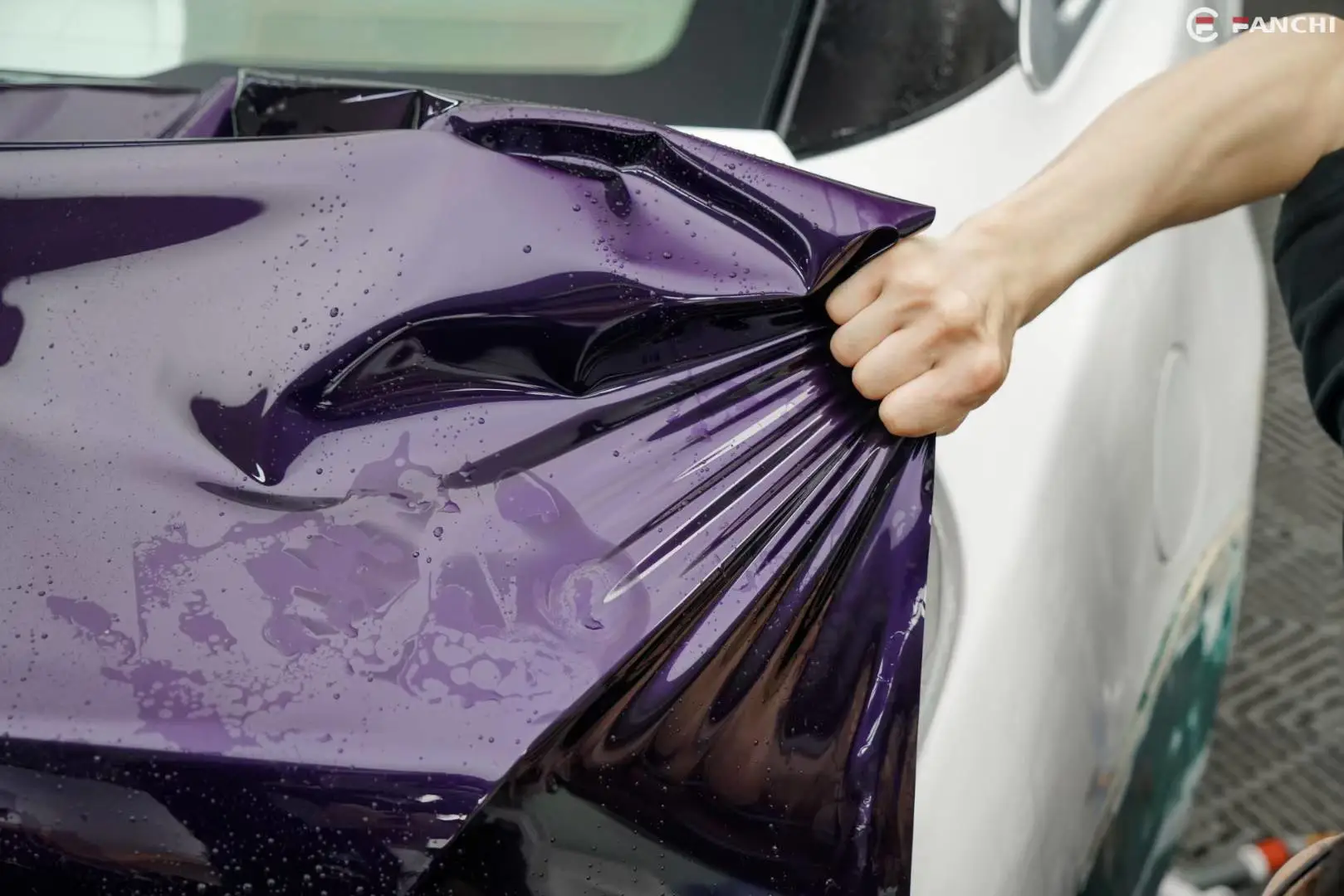 Purple Car Wrap