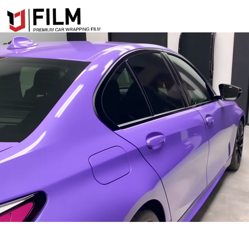 YAJIU Super Gloss Lavender Car Vinyl Film Car Full Body Decoration