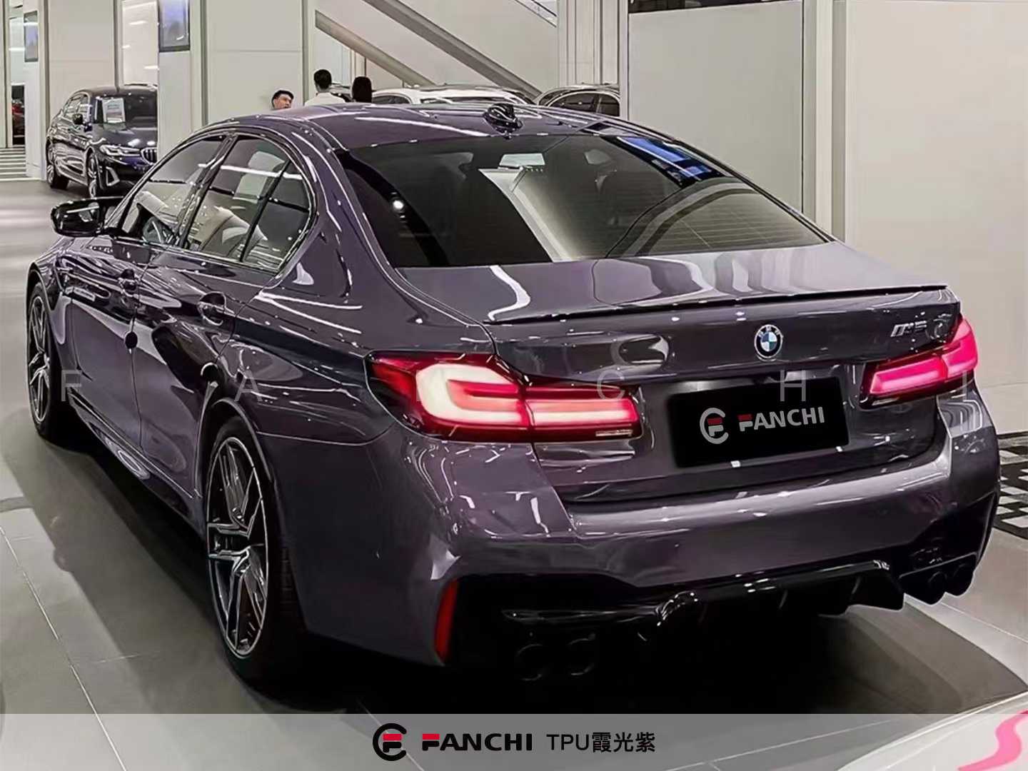 purple car wrap