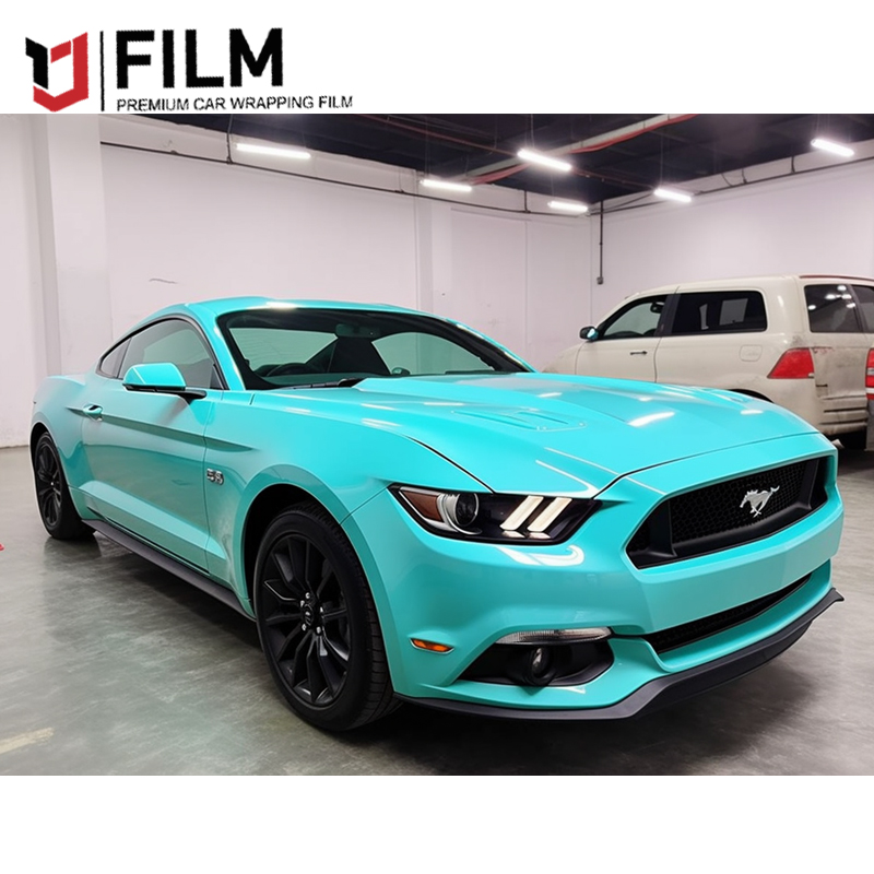 YAJIU Super Gloss Ferrari Red Vinyl Wrap Film
