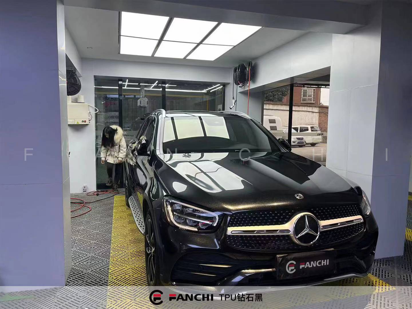 Black Car Wrap