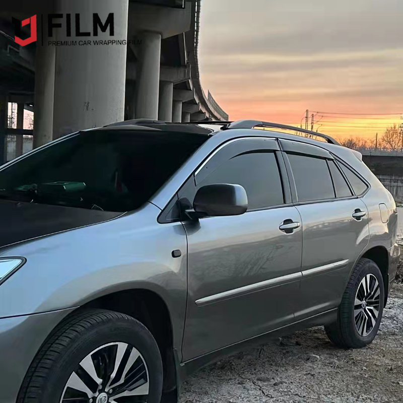 Liquid Metal Space Silver Car Wrap YAJIU