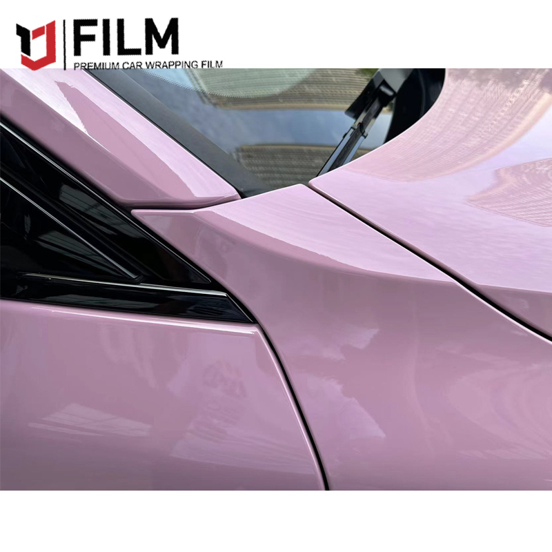 YAJIU OOLONG Milk Tea Pink Car Advertising Wrap