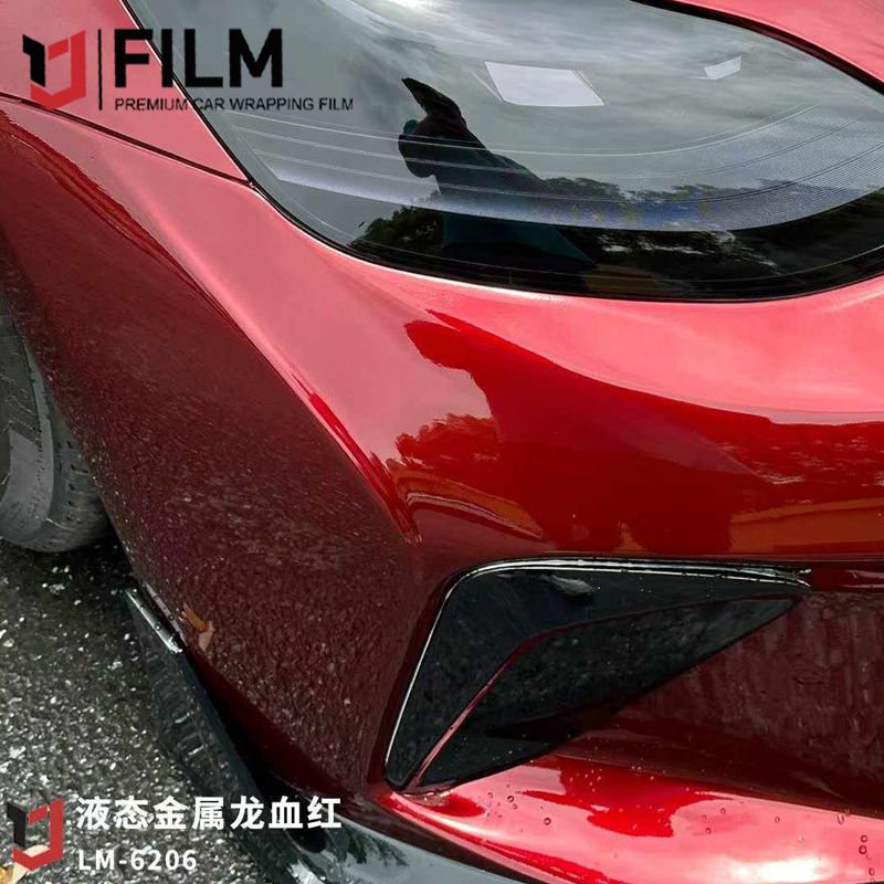 Liquid Metal Dragon Blood Red Vinyl Wrap Sheets Suppliers YAJIU