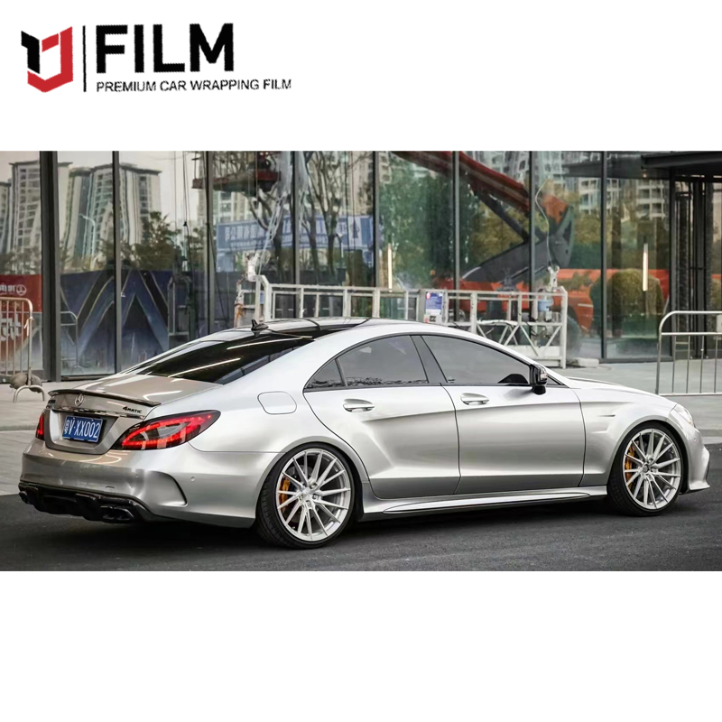 YAJIU Liquid Metal Silver Vinyl Wrap