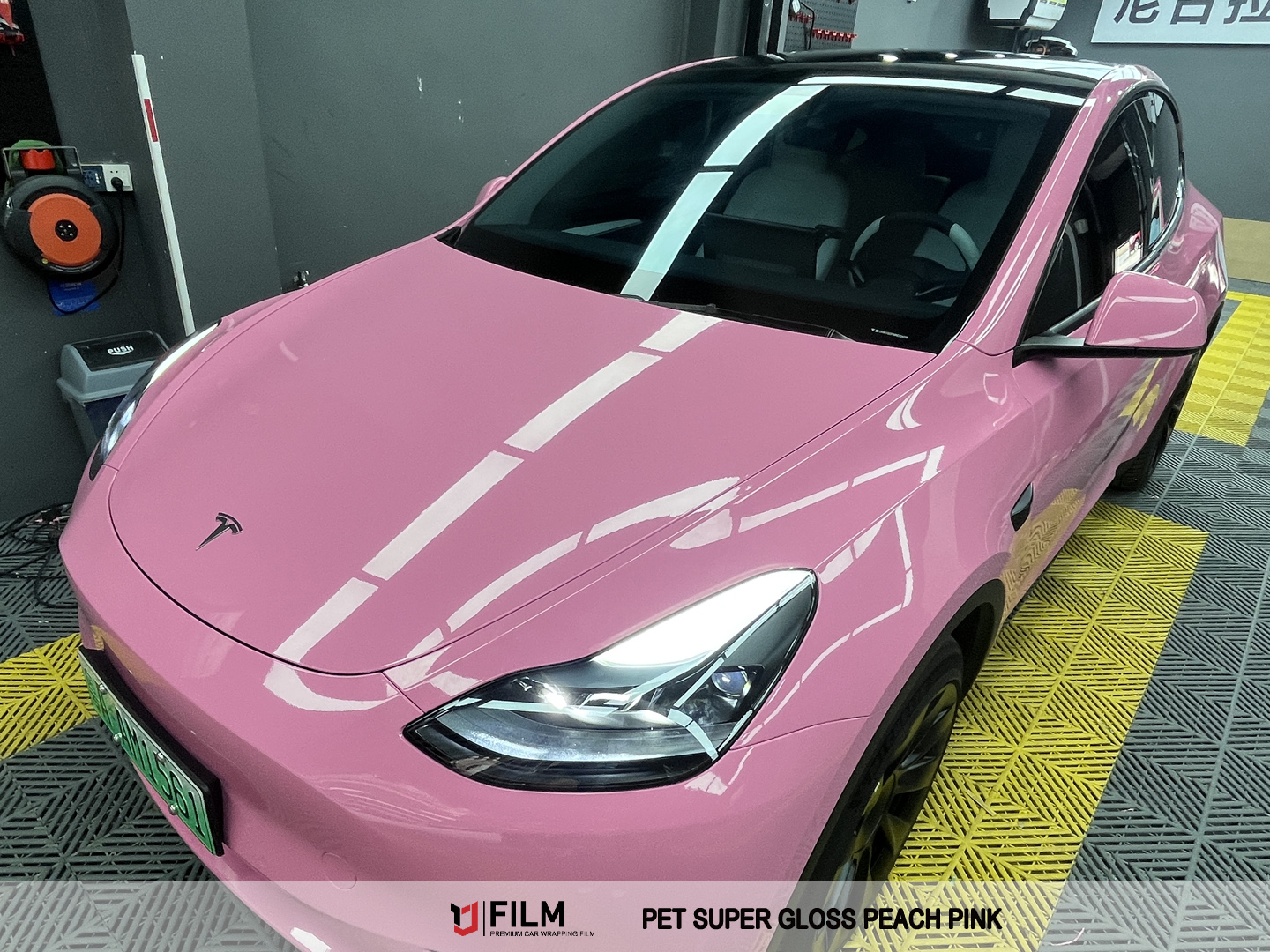 pink car wrap