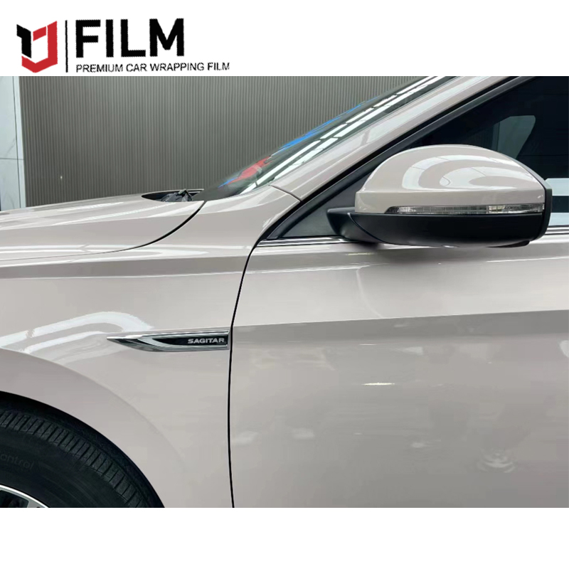 YAJIU Sky Mirror Pink Custom Vinyl Wrap Printing