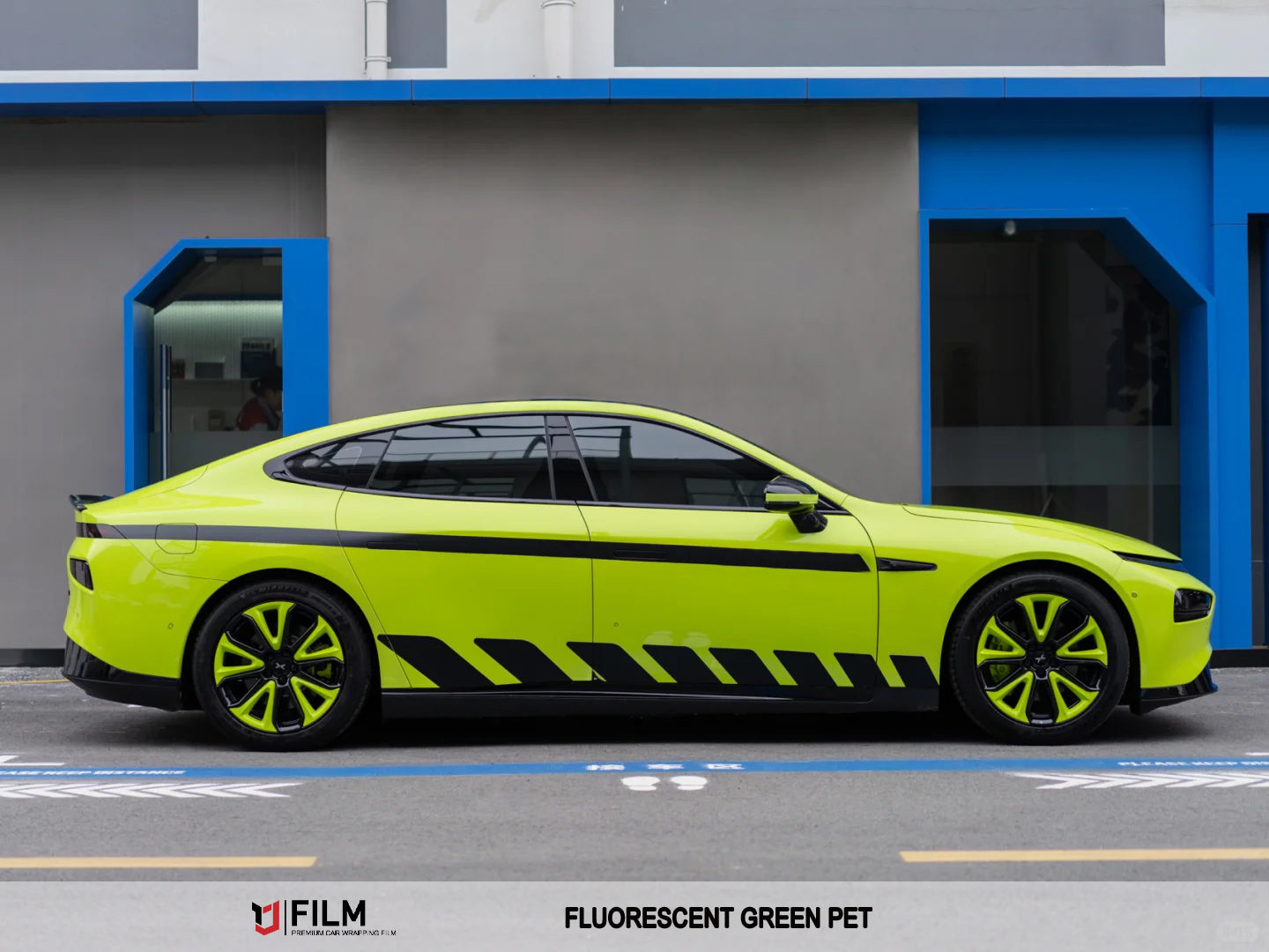 Green Vinyl Wrap Car