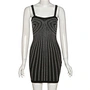 spaghetti strap dress rhinestone dress manufacturer