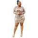 sequined bodycon dress plus size dress manufacturer