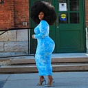 printing plus size dress pleated dress manufacturer