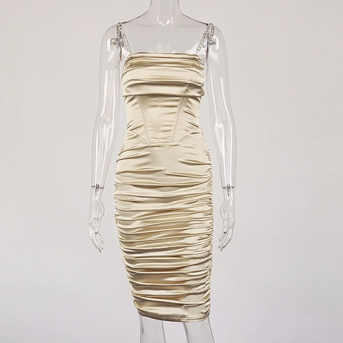 corsets dress rhinestone satin dress manufacturer