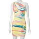 one shoulder mini dress bodycon dress manufacturer