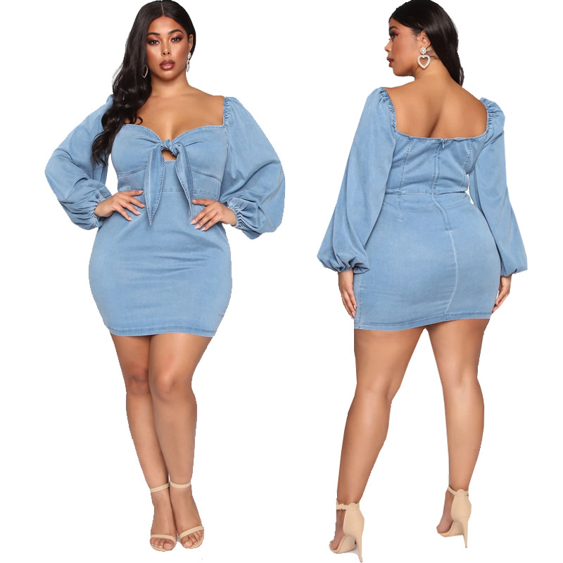 sexy plus size dress hip wrapped dress manufacturer