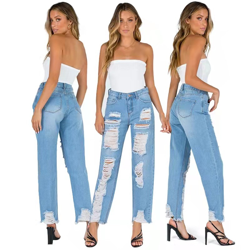 ripped washed jeans manufacturer