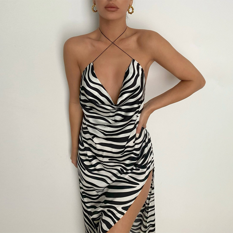 zebra print maxi dress bandage dress manufacturer