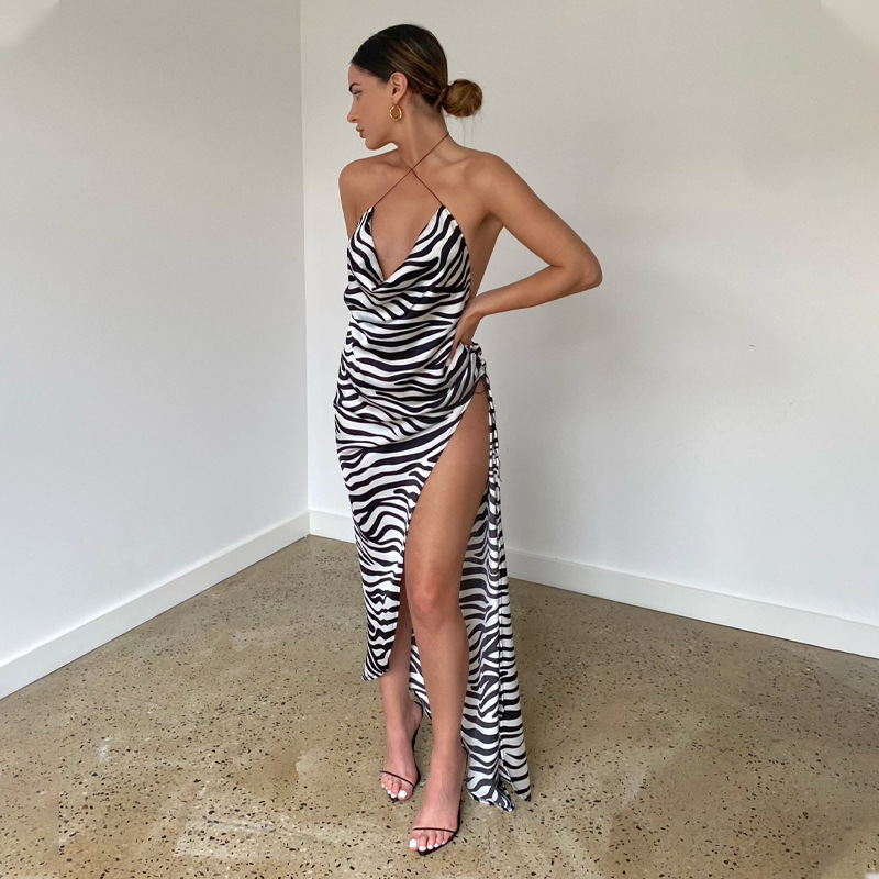 zebra print maxi dress bandage dress manufacturer
