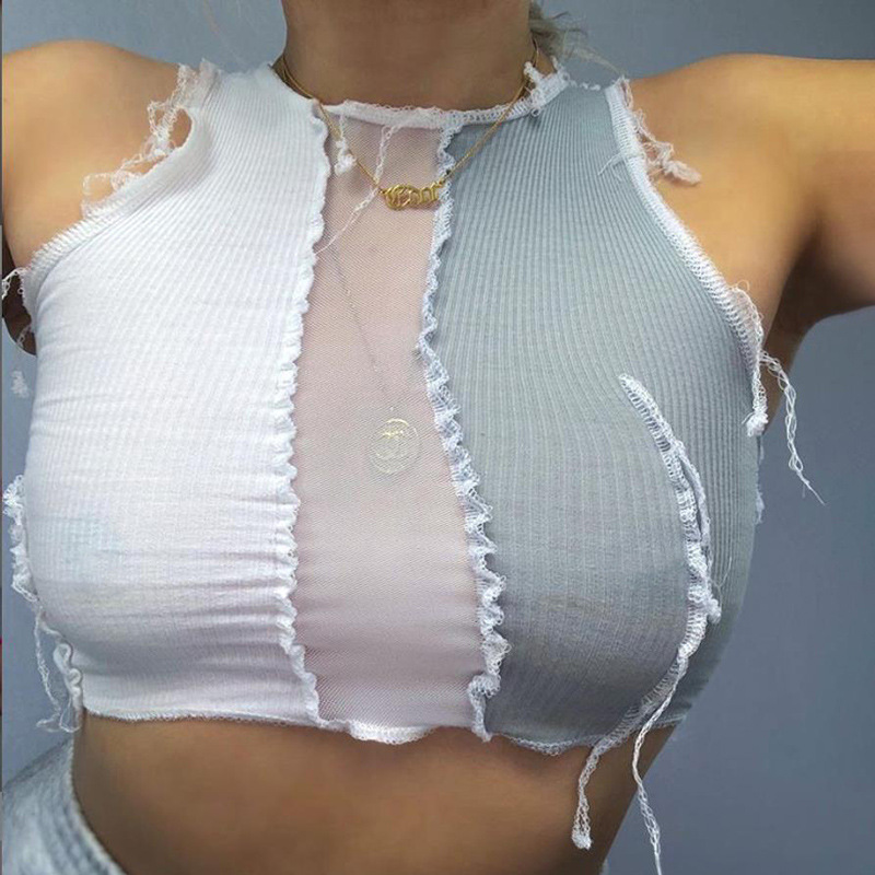 hollow out crop tops manufacturer