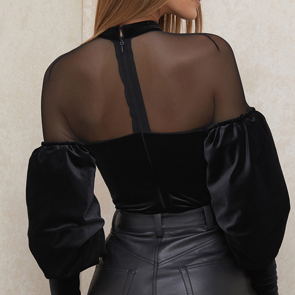 v neck black bodysuits manufacturer