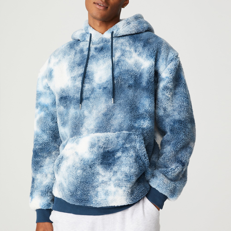 tie dye fur hoodies manufacturer
