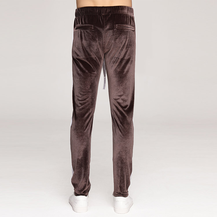 velour stripe joggers manufacturer
