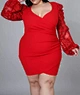 plus size dress lace bubble dress manufacturer