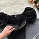short puff sleeve crop tops manufacturer