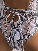 high cut bikini snake swimwear animal print swimsuit manufacturer