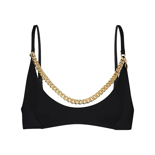 Embellished Sexy Swimsuits Black Bikini