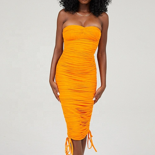 ruched bodycon dress midi manufacturer
