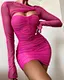 sexy mini dress mesh dress manufacturer