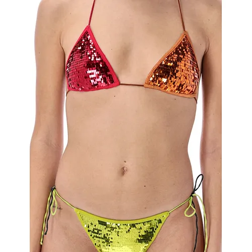 Embellished Sequin Bikini Set
